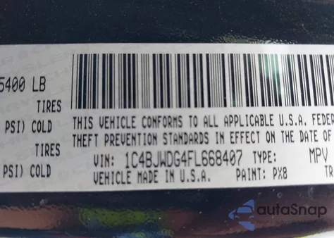 2015 Jeep Wrangler Unlimited Sport из США, поврежденный, VIN 1C4BJWDG4FL668407